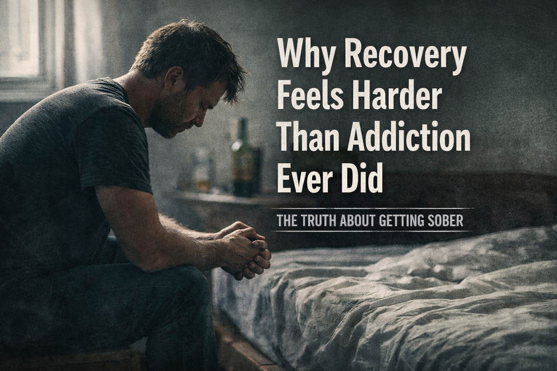 Recovery coach discussing recovery